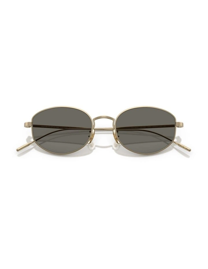 Oliver Peoples Estra Titanium Sunglasses in Gold image 4