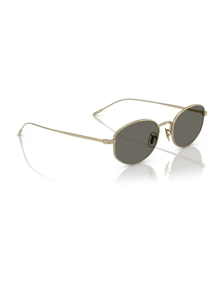 Oliver Peoples Estra Titanium Sunglasses in Gold image 5