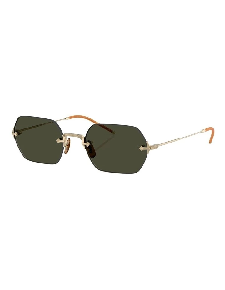 Oliver Peoples TK-13 Titanium Sunglasses in Gold image 1