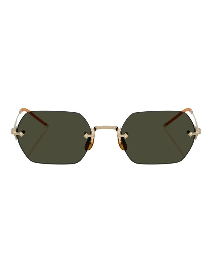 Oliver Peoples TK-13 Titanium Sunglasses in Gold image 2