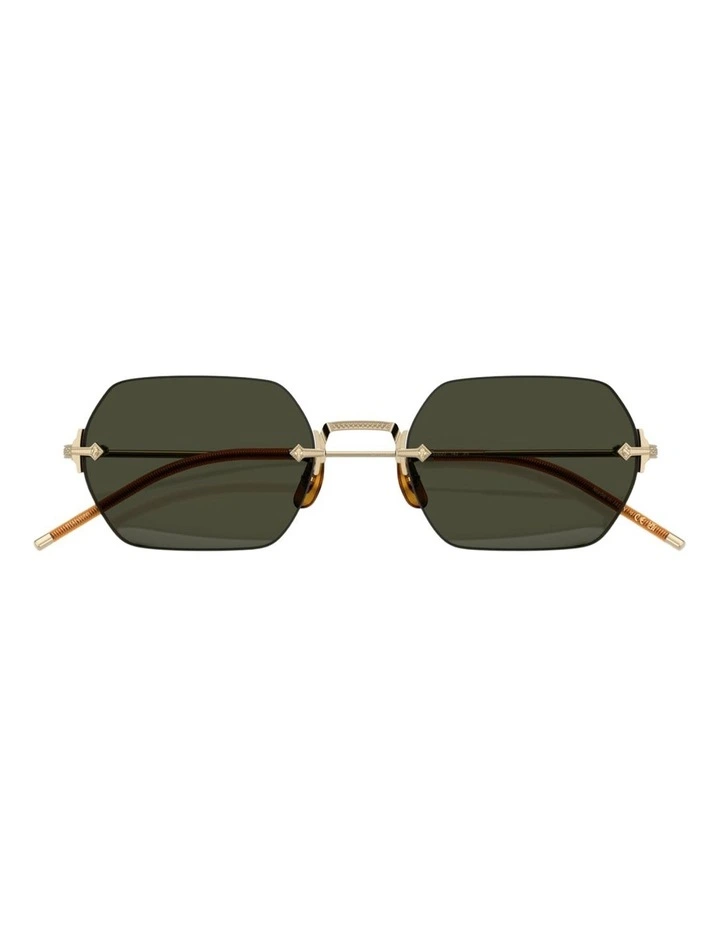 Oliver Peoples TK-13 Titanium Sunglasses in Gold image 4