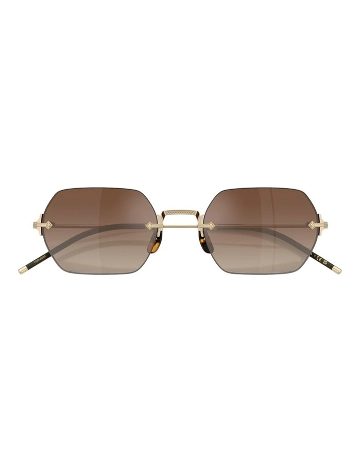 Oliver Peoples TK-13 Titanium Sunglasses in Gold image 4