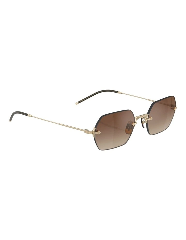 Oliver Peoples TK-13 Titanium Sunglasses in Gold image 5