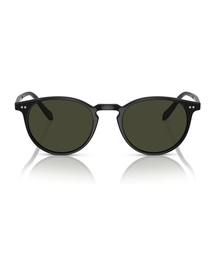 Oliver Peoples Riley Sun Acetate Polarised Sunglasses in Black image 1