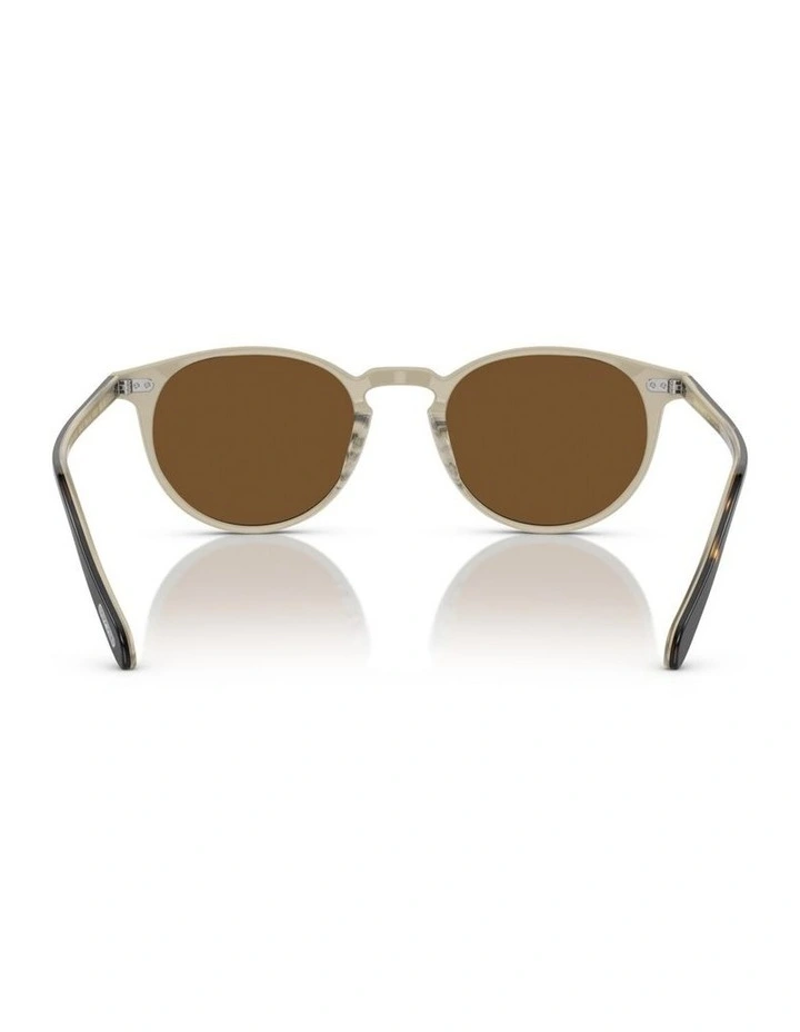 Oliver Peoples Riley Sun Acetate Polarised Sunglasses in Brown image 3