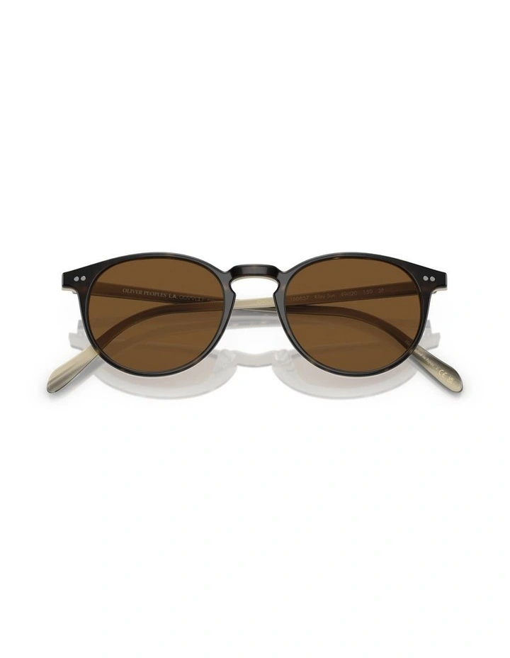 Oliver Peoples Riley Sun Acetate Polarised Sunglasses in Brown image 4
