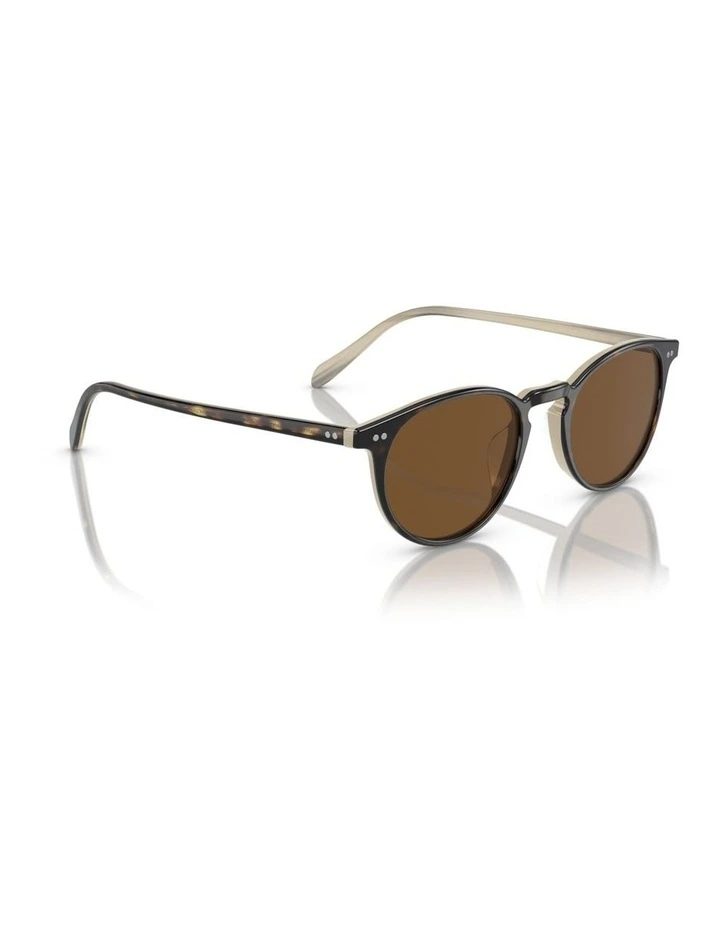 Oliver Peoples Riley Sun Acetate Polarised Sunglasses in Brown image 5