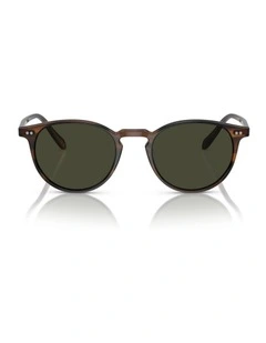 Oliver Peoples Riley Sun Acetate Polarised Sunglasses in Brown