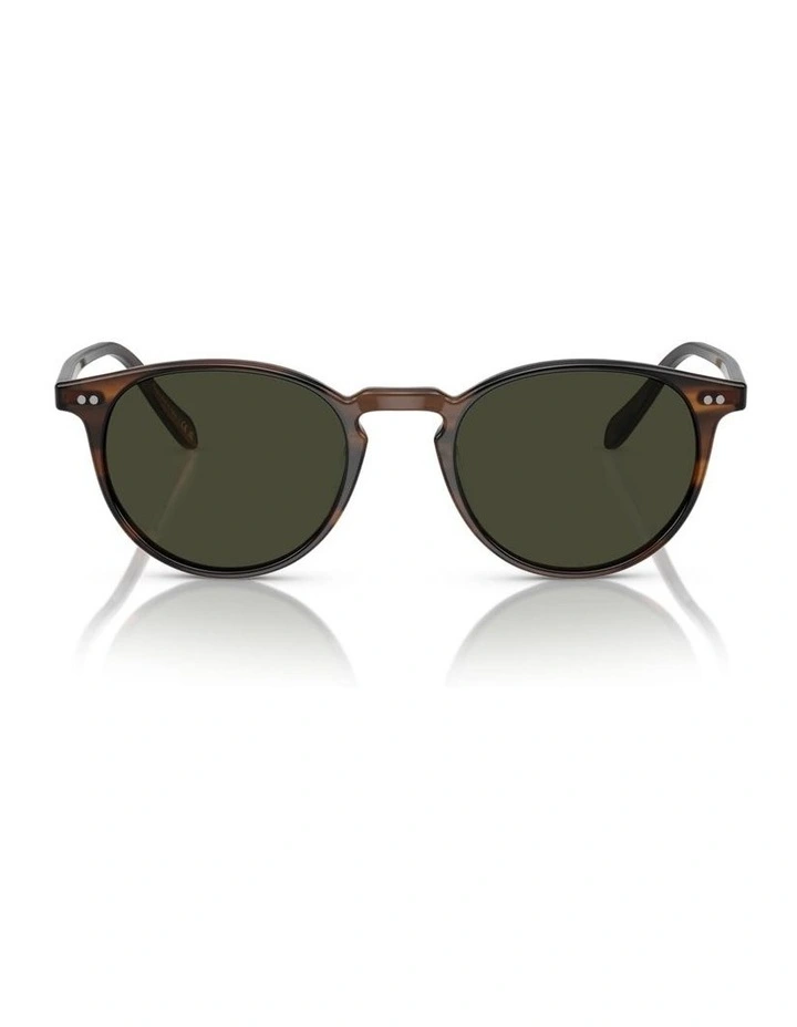 Oliver Peoples Riley Sun Acetate Polarised Sunglasses in Brown image 1