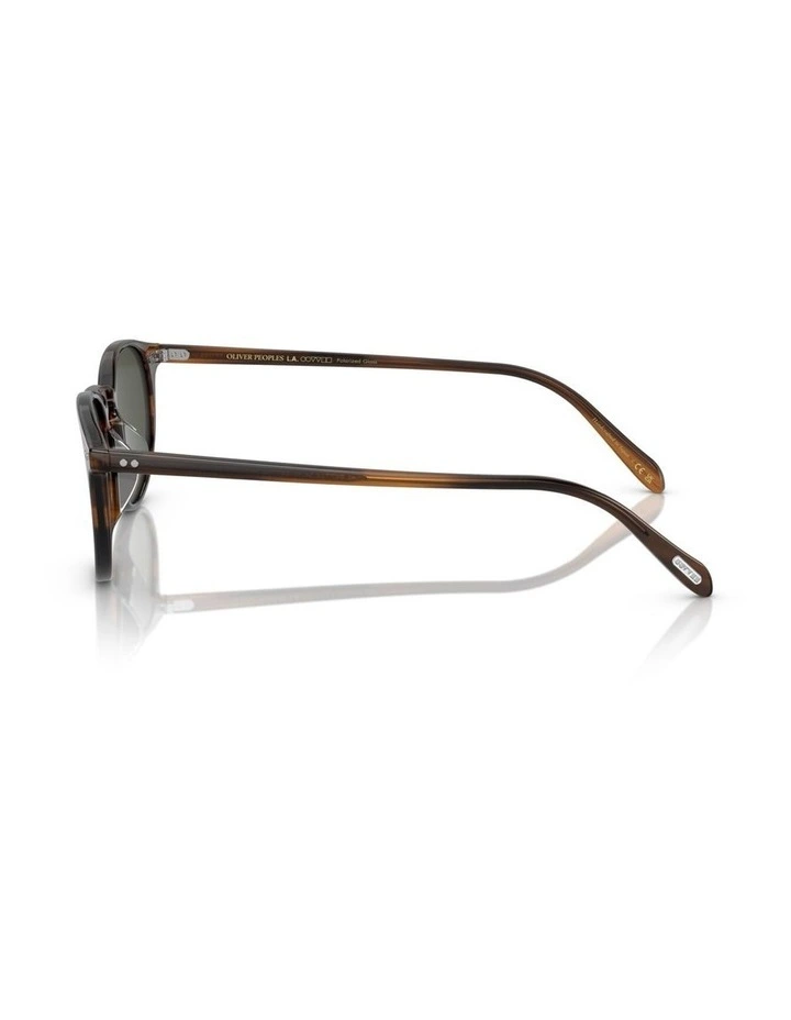 Oliver Peoples Riley Sun Acetate Polarised Sunglasses in Brown image 2