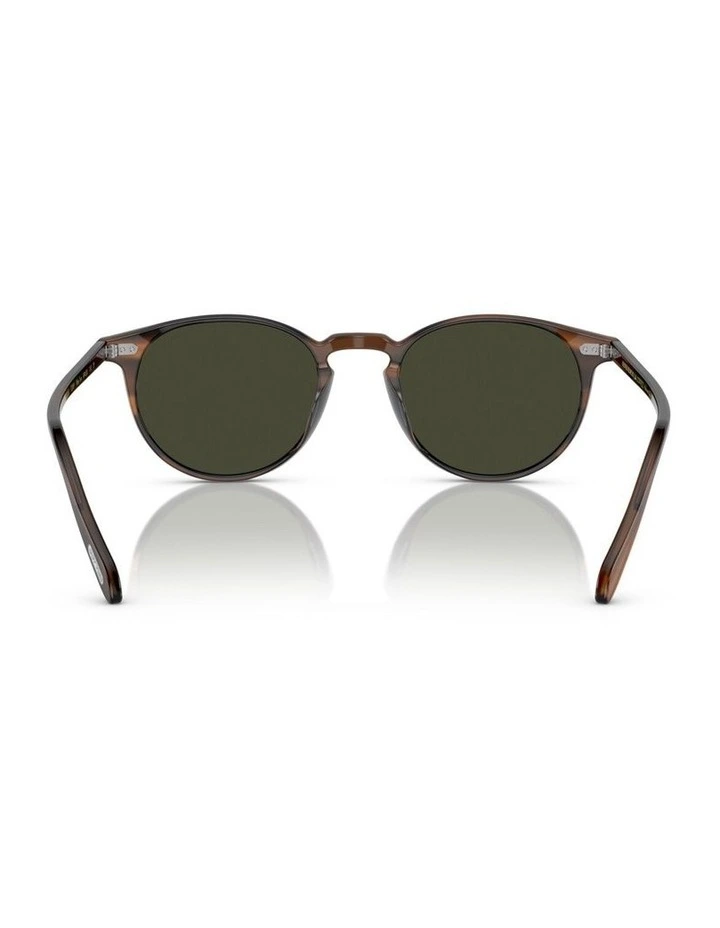 Oliver Peoples Riley Sun Acetate Polarised Sunglasses in Brown image 3