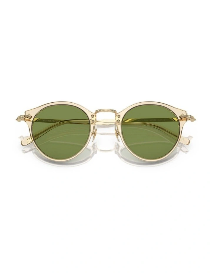 Oliver Peoples OP-505 Sun Acetate Sunglasses in Gold image 4