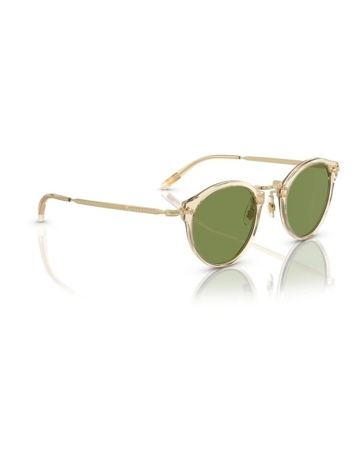 Oliver Peoples OP-505 Sun Acetate Sunglasses in Gold image 5