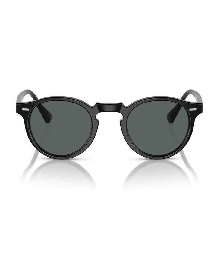 Oliver Peoples Gregory Peck Sun Acetate Polarised Sunglasses in Black image 1