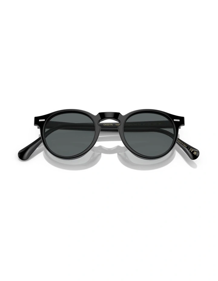 Oliver Peoples Gregory Peck Sun Acetate Polarised Sunglasses in Black image 4