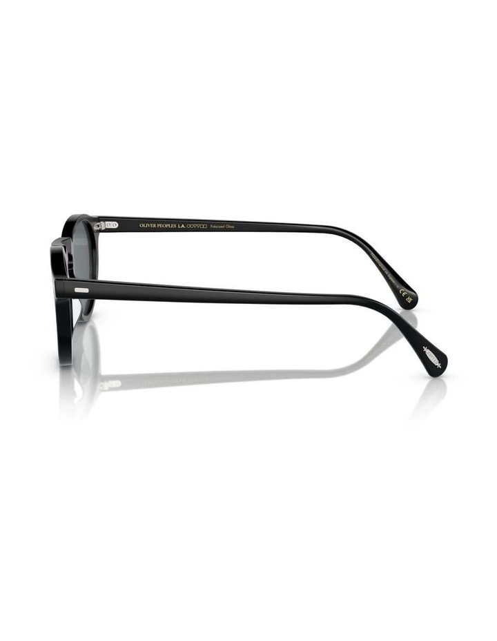 Oliver Peoples Gregory Peck Sun Acetate Polarised Sunglasses in Black image 2