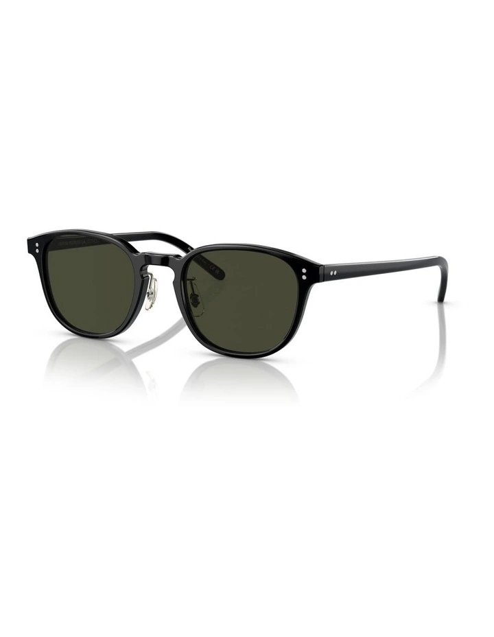 Oliver Peoples Fairmont Sun-F Acetate Polarised Sunglasses in Black image 1