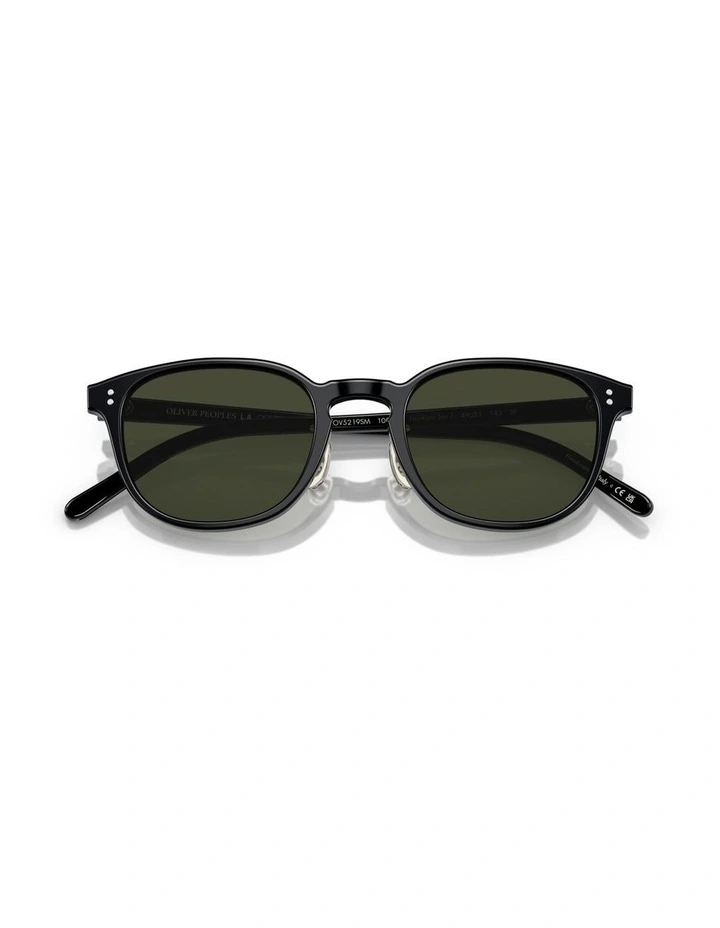 Oliver Peoples Fairmont Sun-F Acetate Polarised Sunglasses in Black image 4