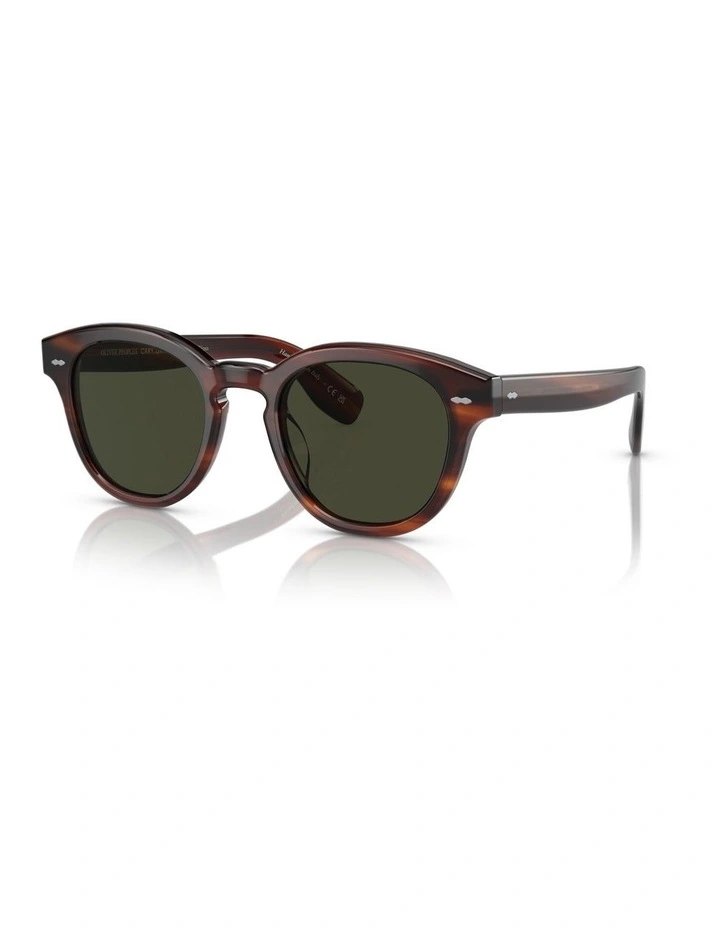 Oliver Peoples Cary Grant Sun Acetate Polarised Sunglasses in Tortoise image 1