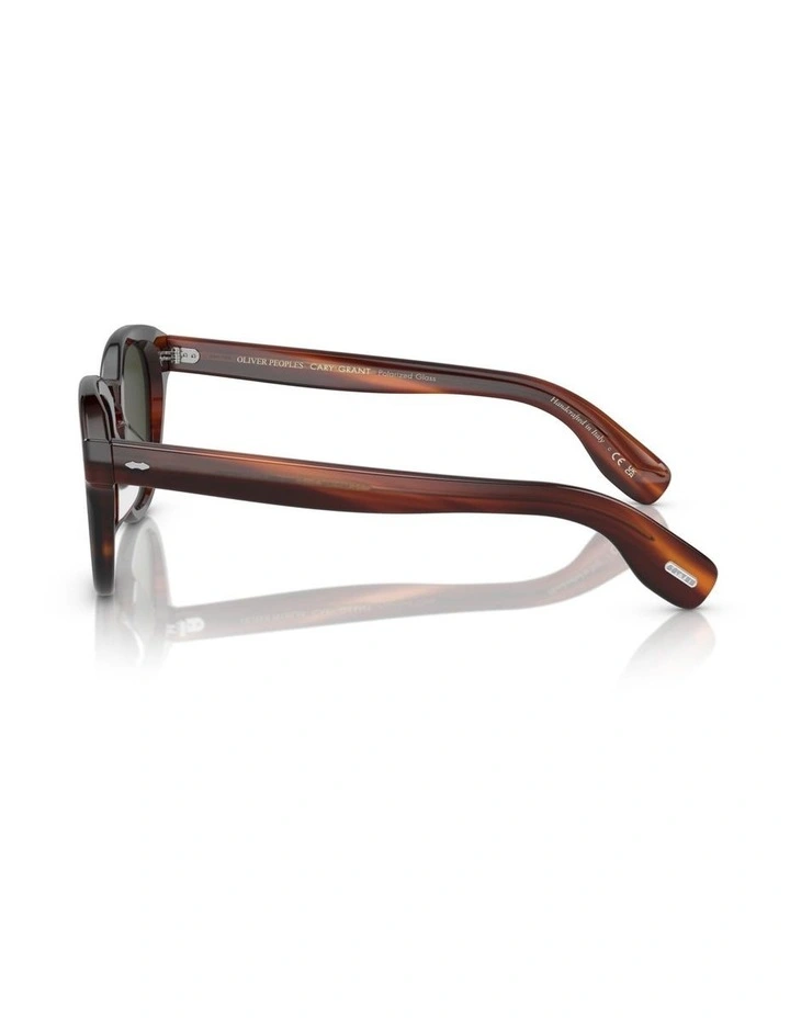 Oliver Peoples Cary Grant Sun Acetate Polarised Sunglasses in Tortoise image 3