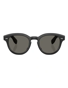 Oliver Peoples Cary Grant Sun Acetate Sunglasses in Black