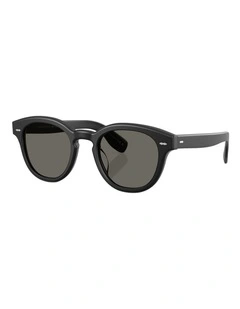 Oliver Peoples Cary Grant Sun Acetate Sunglasses in Black