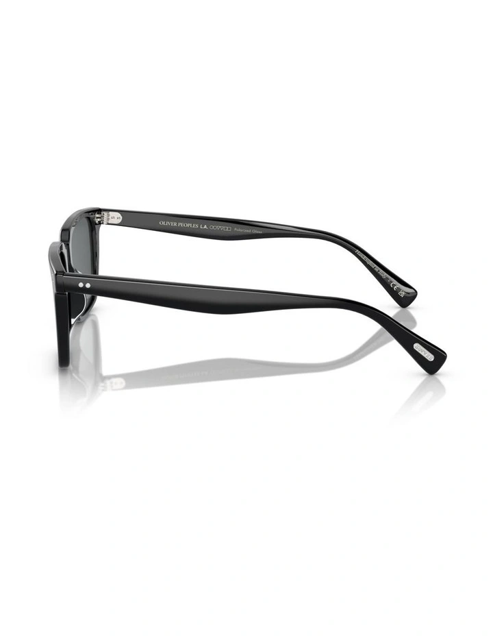 Oliver Peoples Lachman Sun Acetate Polarised Sunglasses in Black image 2