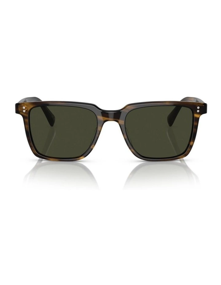 Oliver Peoples Lachman Sun Acetate Polarised Sunglasses in Brown image 1