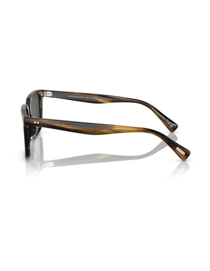 Oliver Peoples Lachman Sun Acetate Polarised Sunglasses in Brown image 2