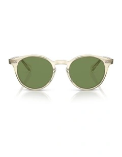 Oliver Peoples Romare Sun Acetate Polarised Sunglasses in Brown