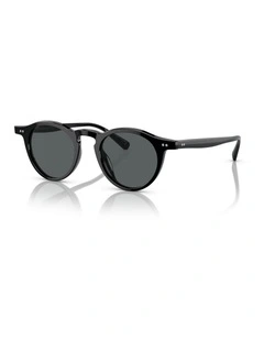 Oliver Peoples OP-13 Sun Acetate Polarised Sunglasses in Black