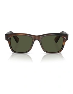 Oliver Peoples Birell Sun Acetate Sunglasses in Brown