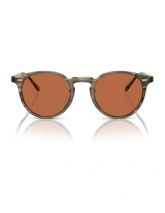 Oliver Peoples N.02 Sun Acetate Sunglasses in Green