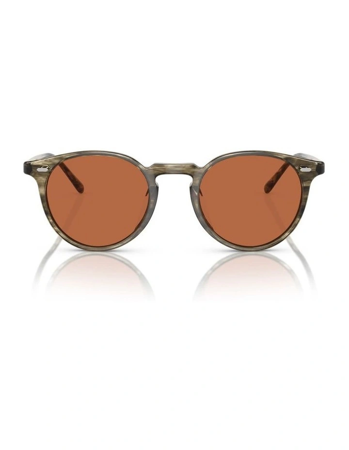 Oliver Peoples N.02 Sun Acetate Sunglasses in Green image 1