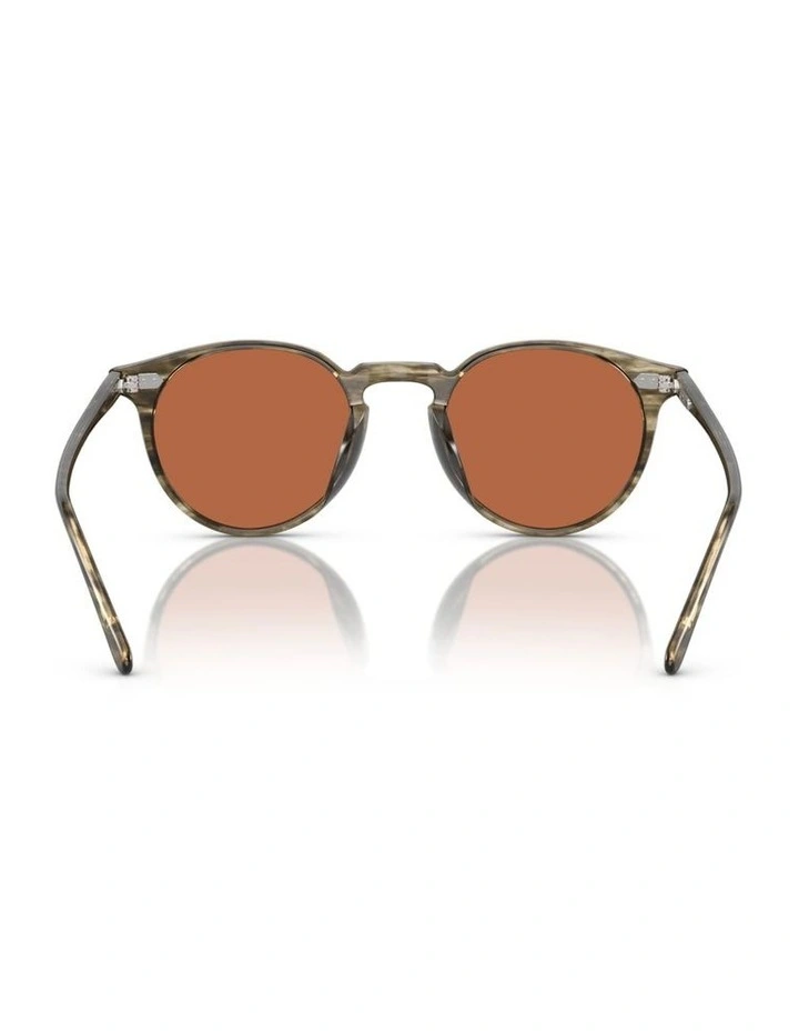 Oliver Peoples N.02 Sun Acetate Sunglasses in Green image 3