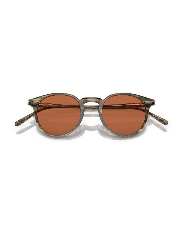 Oliver Peoples N.02 Sun Acetate Sunglasses in Green image 4