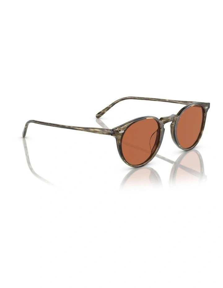 Oliver Peoples N.02 Sun Acetate Sunglasses in Green image 5