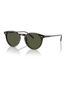 Oliver Peoples N.02 Sun Acetate Sunglasses in Tortoise