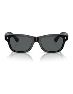 Oliver Peoples Rosson Sun Acetate Polarised Sunglasses in Black