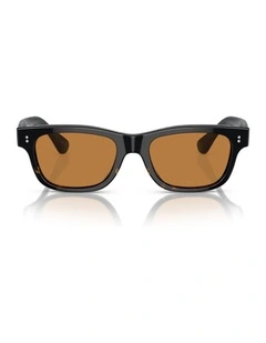 Oliver Peoples Rosson Sun Acetate Sunglasses in Black