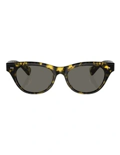 Oliver Peoples Avelin Acetate Sunglasses in Tortoise