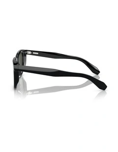 Oliver Peoples N.06 Sun Acetate Polarised Sunglasses in Black