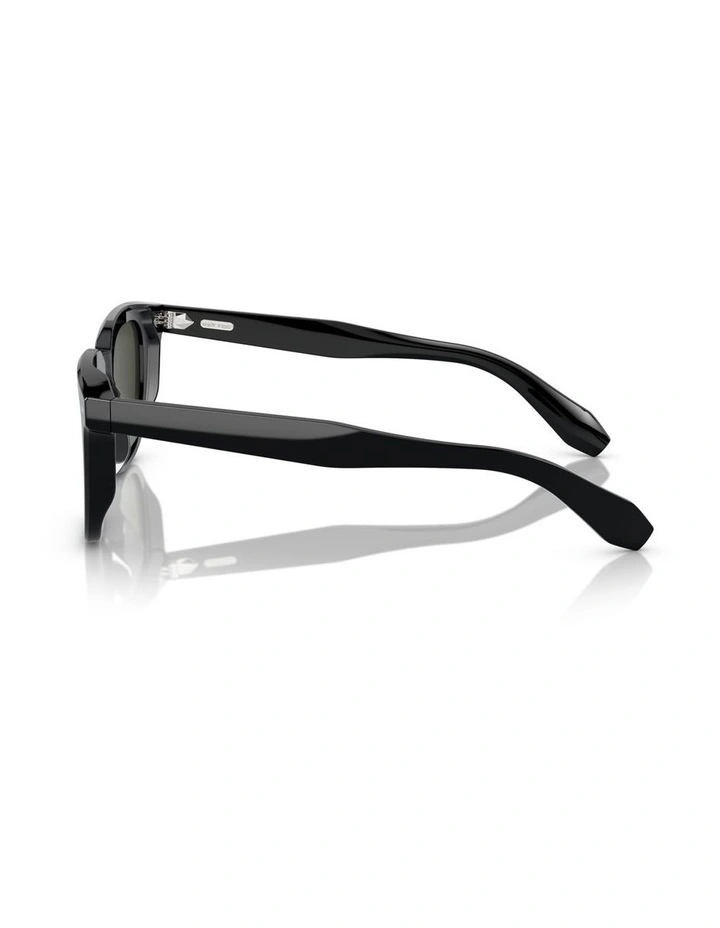 Oliver Peoples N.06 Sun Acetate Polarised Sunglasses in Black image 1