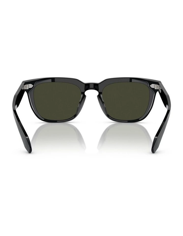Oliver Peoples N.06 Sun Acetate Polarised Sunglasses in Black image 2