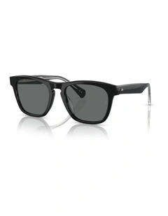 Oliver Peoples R-3 Acetate Polarised Sunglasses in Black