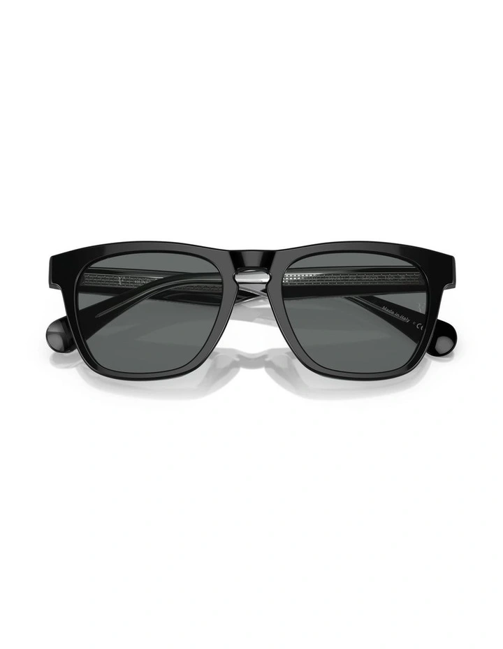 Oliver Peoples R-3 Acetate Polarised Sunglasses in Black image 4