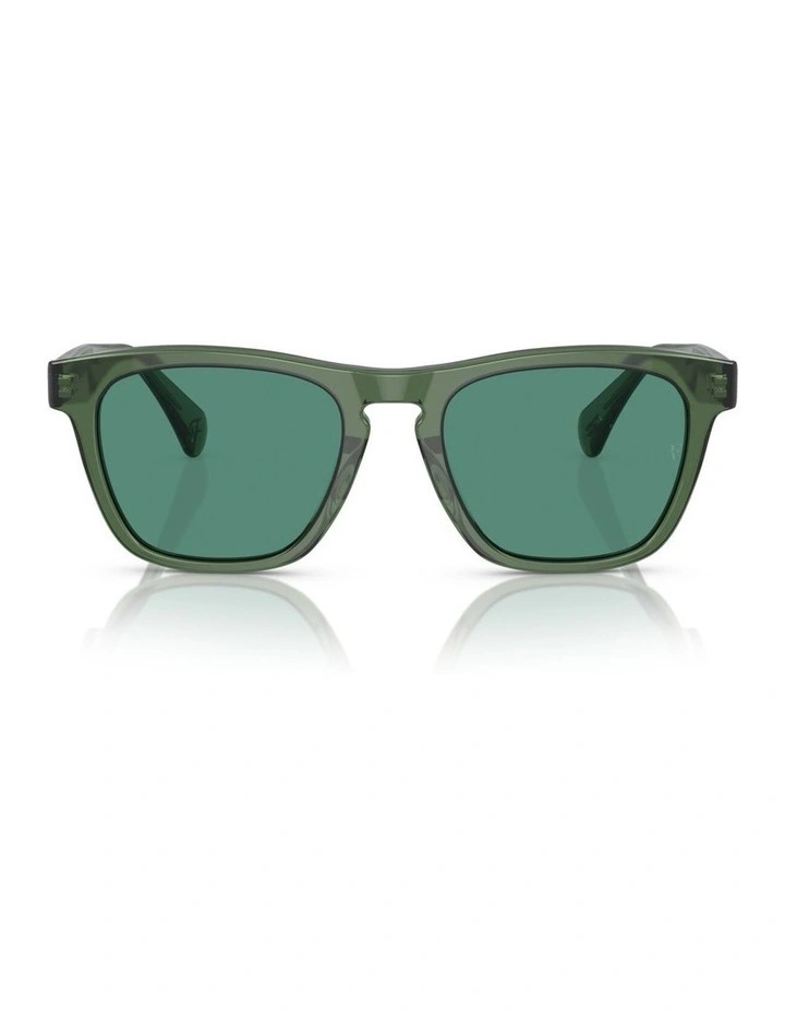 Oliver Peoples R-3 Acetate Sunglasses in Green image 1