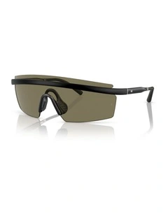 Oliver Peoples R-4 Injected Sunglasses in Black