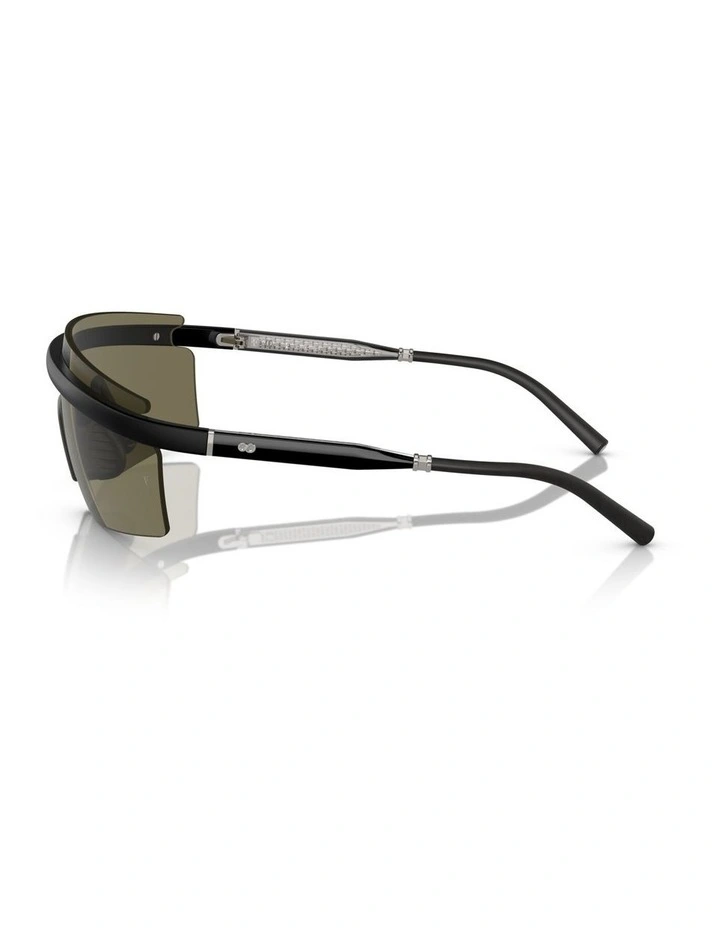 Oliver Peoples R-4 Injected Sunglasses in Black image 3