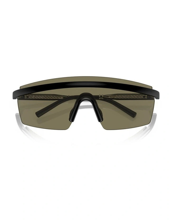 Oliver Peoples R-4 Injected Sunglasses in Black image 4
